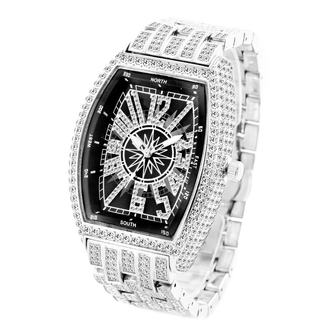 Classic Dial Diamond Watch For Men