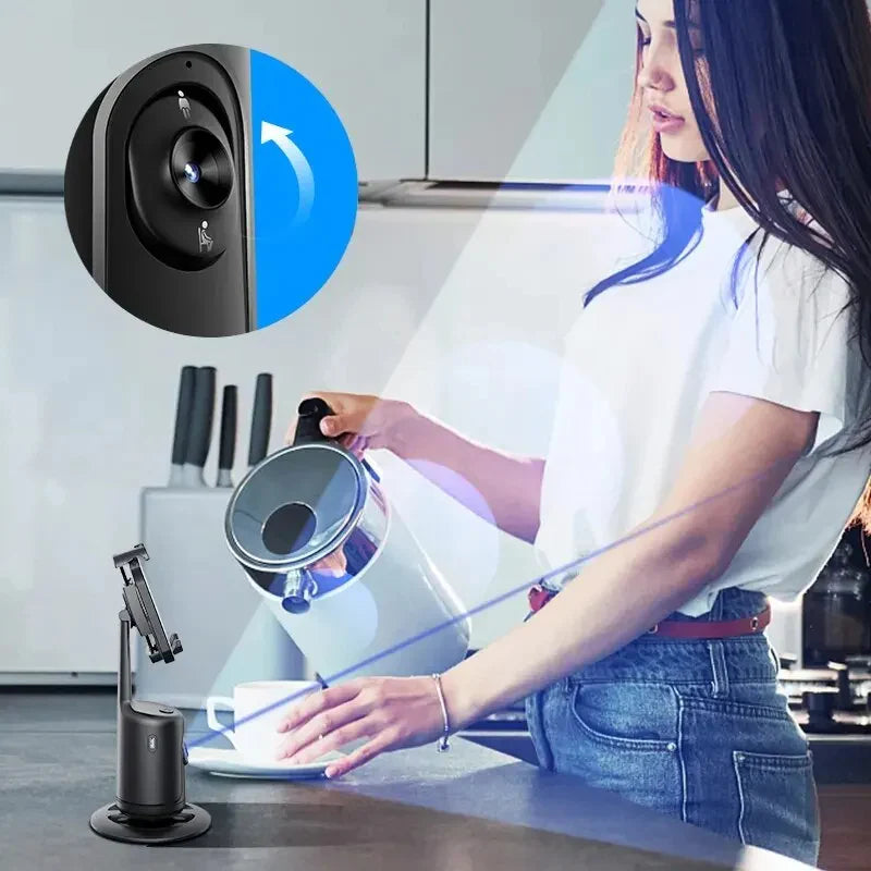 360° Rotation Smart Auto Face Object Tracking Holder