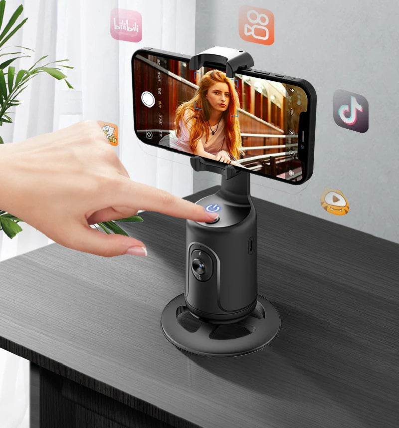 360° Rotation Smart Auto Face Object Tracking Holder