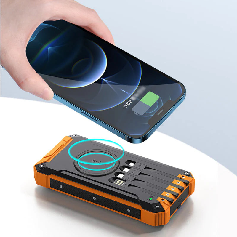 Solar Wireless Portable Power Bank